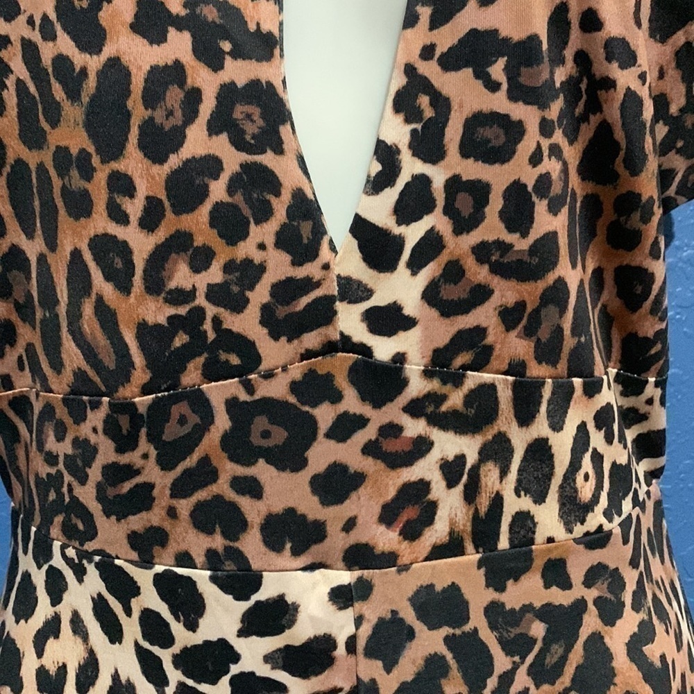 Leopard print jumpsuit size M - Picture 3 of 6